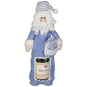 Чехол на бутылку Дед Мороз 38 см голубой Mister Christmas фото 1
