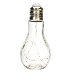 Декоративный подвесной светильник Лампа Эдисона 19 см, стекло, батарейки, IP20 Koopman фото 2