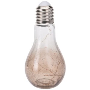 Декоративный подвесной светильник Эдисон 19 см кремовый, на батарейках, стекло, IP20 Koopman фото 1