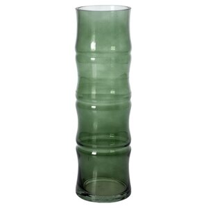 Стеклянная ваза Bambu 32*10 см изумрудная Koopman фото 4
