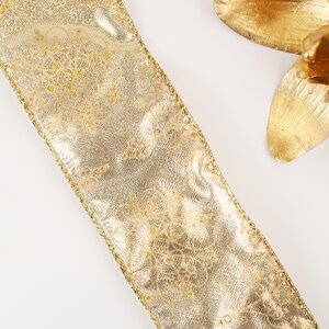 Декоративная лента Золотая Роскошь: Вензеля 270*6 см Kaemingk фото 2