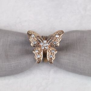 Кольца для салфеток Драгоценные Бабочки 6 см 4 шт Kaemingk фото 3