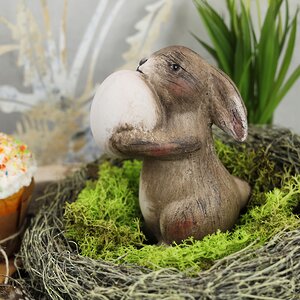 Керамическая садовая фигурка Пасхальный Кролик Данте 14 см Kaemingk фото 2