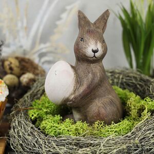 Керамическая садовая фигурка Пасхальный Кролик Майкл 15 см Kaemingk фото 2
