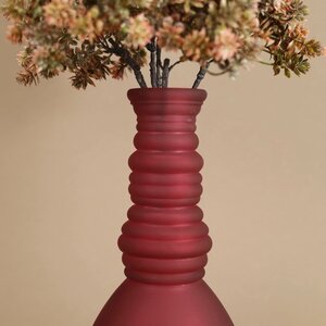 Стеклянная ваза Леди Батори 30 см, бургунди Edelman фото 9