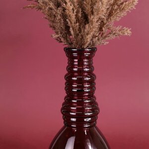 Стеклянная ваза Леди Батори 30 см, малиновая Edelman фото 4