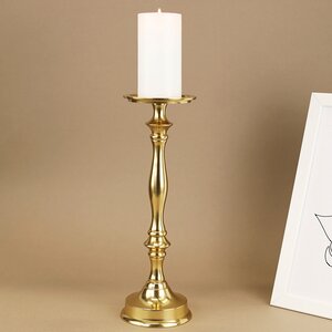 Металлический подсвечник для 1 свечи Марэль 31 см золотой Koopman фото 1