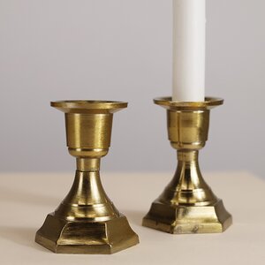 Декоративный подсвечник для 1 свечи Деимус 8 см золотой Koopman фото 1