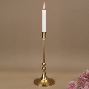 Декоративный подсвечник для 1 свечи Лиабрен 31 см золотой Koopman фото 3