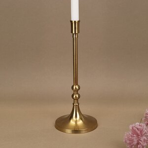 Декоративный подсвечник для 1 свечи Лиабрен 31 см золотой Koopman фото 1