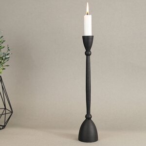 Декоративный подсвечник для 1 свечи Асемира 30 см черный Koopman фото 1