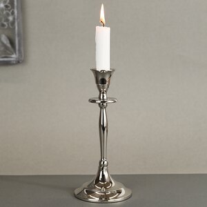 Подсвечник для одной свечи Castel del Monte 20 см, серебряный Kaemingk фото 1