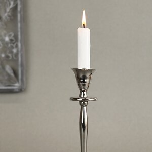 Подсвечник для одной свечи Castel del Monte 20 см, серебряный Kaemingk фото 2