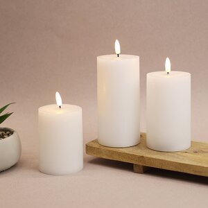 Светодиодная свеча с имитацией пламени Элиан Рустик 13 см на батарейках, таймер Kaemingk фото 3