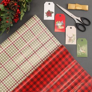 Набор для упаковки подарков Check Style, 7 предметов Kaemingk фото 1