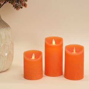 Набор свечей с имитацией пламени Ленорра Magic Flame 10-13 см, 2 шт, оранжевые, с пультом управления, уцененные Peha фото 2