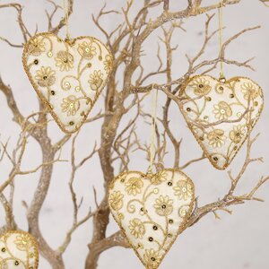 Елочная игрушка Сердце Оралли 11 см, подвеска Edelman фото 3