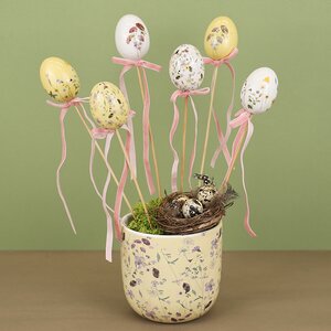 Пасхальные украшения Яйца на палочке Floral Easter 6 см, 6 шт Kaemingk фото 3