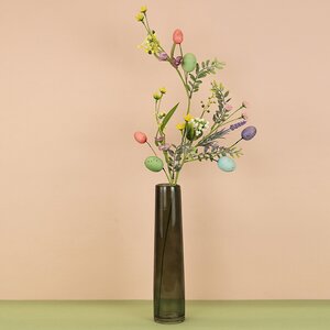 Стеклянная ваза Рейфгвино 31 см темно-зеленая Edelman фото 5