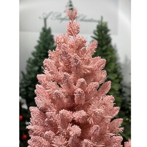 Искусственная розовая елка Teddy Pink заснеженная 210 см, ЛЕСКА + ПВХ A Perfect Christmas фото 5