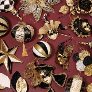 Елочная игрушка Маска Padova 38 см, подвеска Winter Deco фото 3