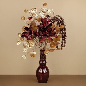 Стеклянная ваза Леди Батори 30 см, малиновая Edelman фото 7