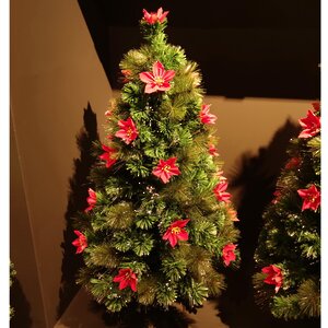 Оптоволоконная елка Мехико: Рождественская Фиеста 120 см, ЛЕСКА + ПВХ, контроллер Kaemingk фото 1
