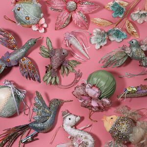 Елочная игрушка Птичка Венеция 33 см фиолетовый, клипса Winter Deco фото 3