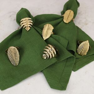 Набор колец для салфеток Тропикана Gold 6 шт Koopman фото 5