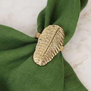 Набор колец для салфеток Тропикана Gold 6 шт Koopman фото 2