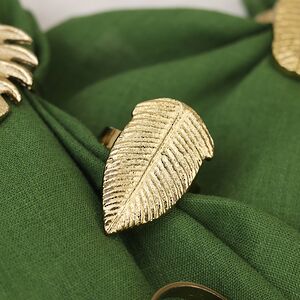 Набор колец для салфеток Тропикана Gold 6 шт Koopman фото 4