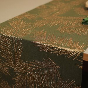 Ткань для декорирования Золотистый Оазис 35*200 см зелёный Kaemingk фото 2