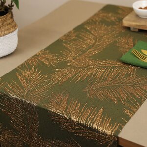 Ткань для декорирования Золотистый Оазис 35*200 см зелёный Kaemingk фото 4