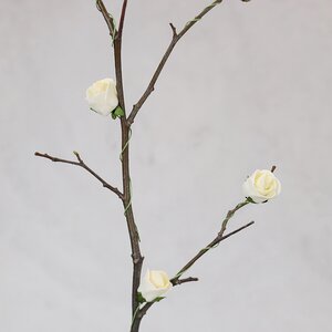 Искусственные розы для декора Lallita 10 см, 12 шт, кремовые Ideas4Seasons фото 3