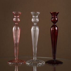 Стеклянный подсвечник Jayda Refinado 25 см прозрачный Edelman фото 4