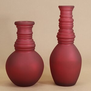 Стеклянная ваза Леди Батори 24 см, бургунди Edelman фото 5