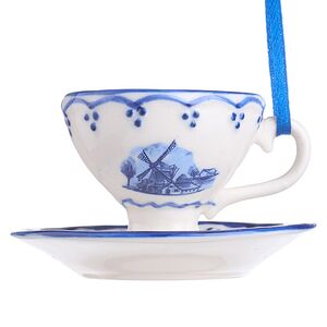 Елочная игрушка Керамическая Чашка с Мельницей 5 см, подвеска Kurts Adler фото 4