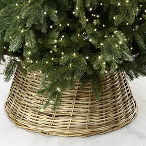 Плетеная корзина для елки Кантри Стайл 60*26 см светлое дерево с белым Koopman фото 1