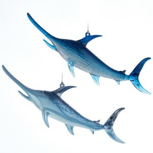 Елочная игрушка Рыба-Меч: Ocean Blue 22 см, подвеска Kurts Adler фото 2