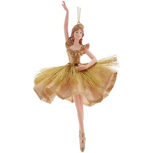 Елочная игрушка Танцовщица Симона - Грандиозный балет Голдблюма 15 см, подвеска Kurts Adler фото 1