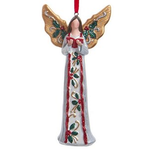 Елочная игрушка Ангел - Golden Wings 12 см, подвеска Kurts Adler фото 1