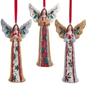Елочная игрушка Ангел - White Wings 12 см, подвеска Kurts Adler фото 2