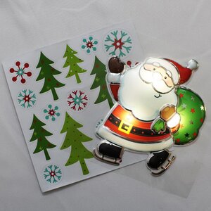 Светящаяся наклейка Christmas Adventures: Санта 29 см с набором стикеров Peha фото 2