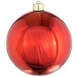 Пластиковый шар 40 см красный глянцевый, Winter Decoration