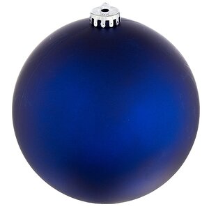 Пластиковый шар 15 см синий матовый, Winter Decoration Winter Deco фото 2