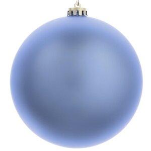 Пластиковый шар 15 см голубой матовый, Winter Decoration Winter Deco фото 2
