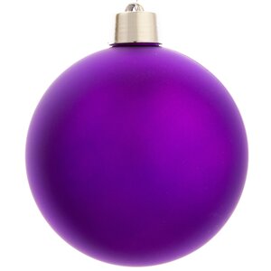 Пластиковый шар 20 см фиолетовый матовый, Winter Decoration Winter Deco фото 2
