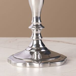 Декоративный подсвечник на 1 свечу Виллиам 18 см, серебряный Swerox фото 5