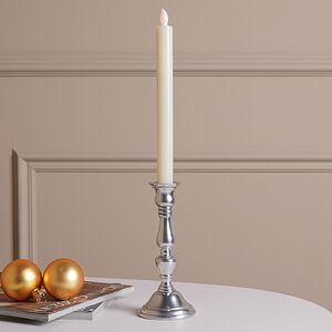 Декоративный подсвечник на 1 свечу Юхан 18 см, серебряный Swerox фото 5