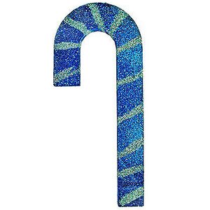Игрушка для уличной елки Карамельная палочка 25 см синяя, пеноплекс Winter Deco фото 3